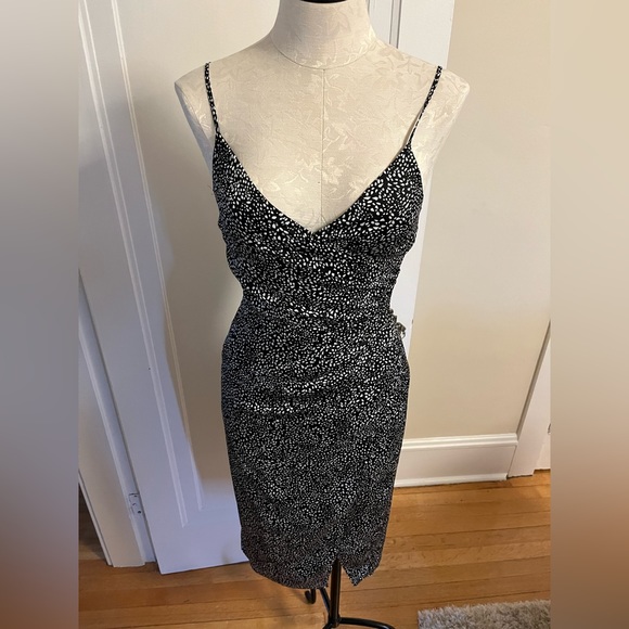 Abercrombie - Satin Wrap Midi Dress - Size XS - Picture 2 of 4